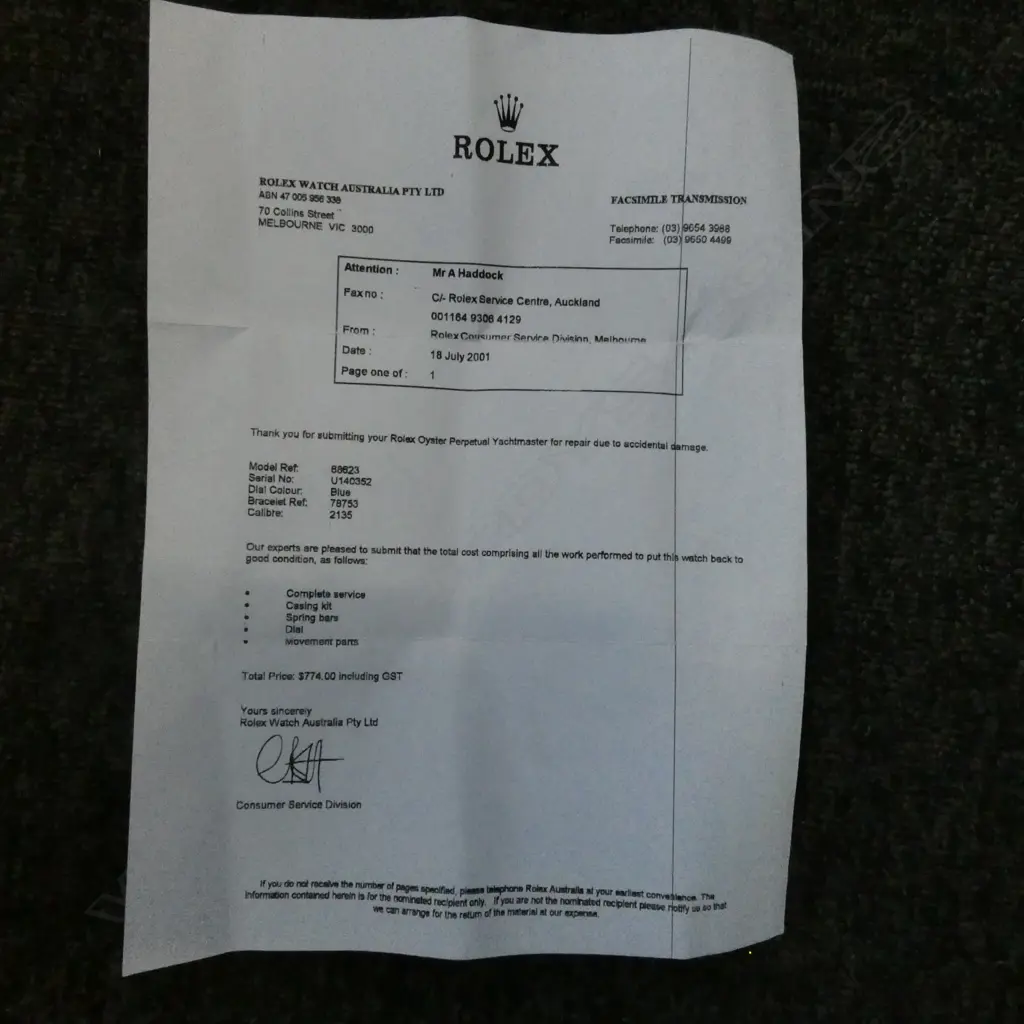 A Rolex Ref 68623 Yacht-Master 18ct yellow gold and steel chronometer watch Image 1++