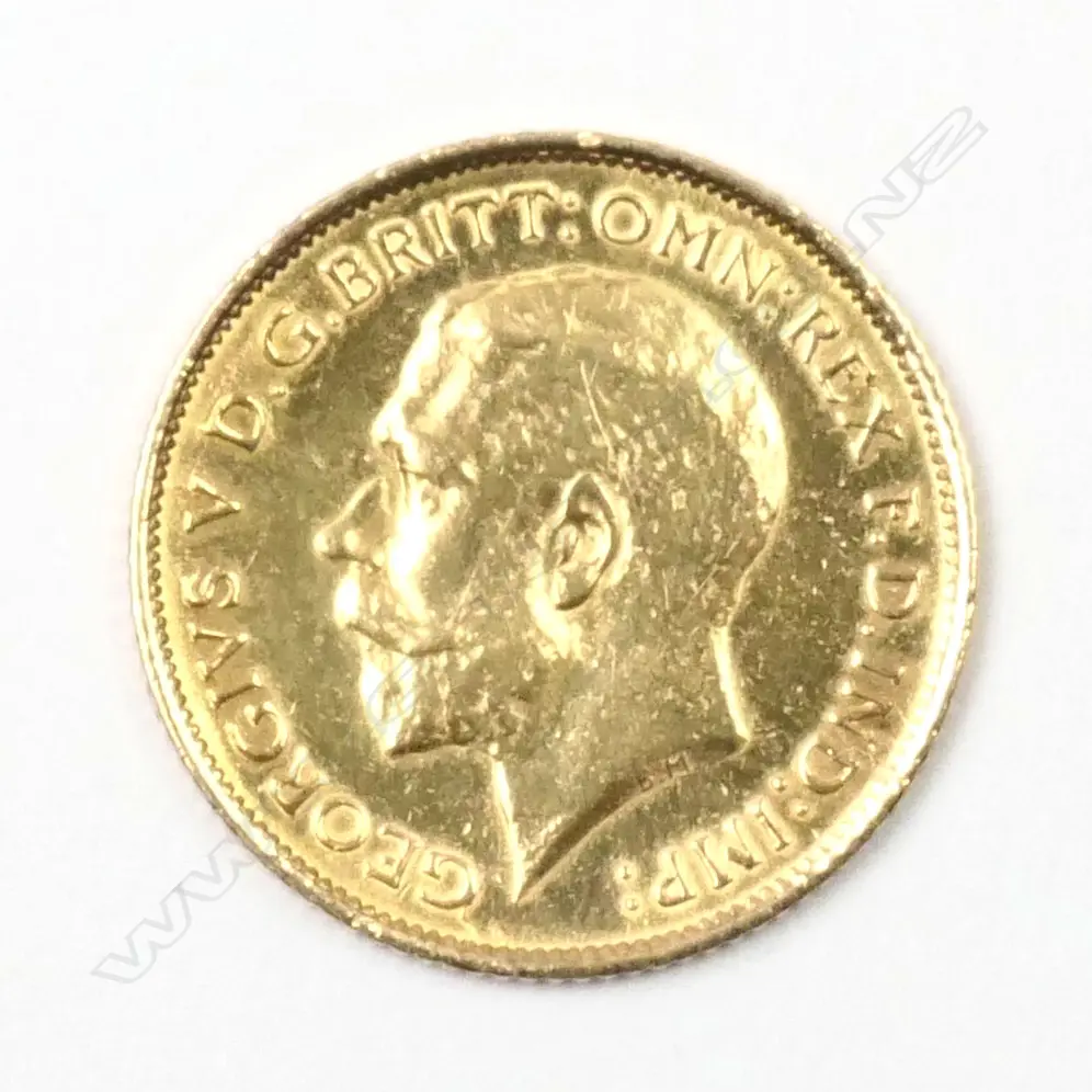 A 1916 gold half sovereign coin Image 1++