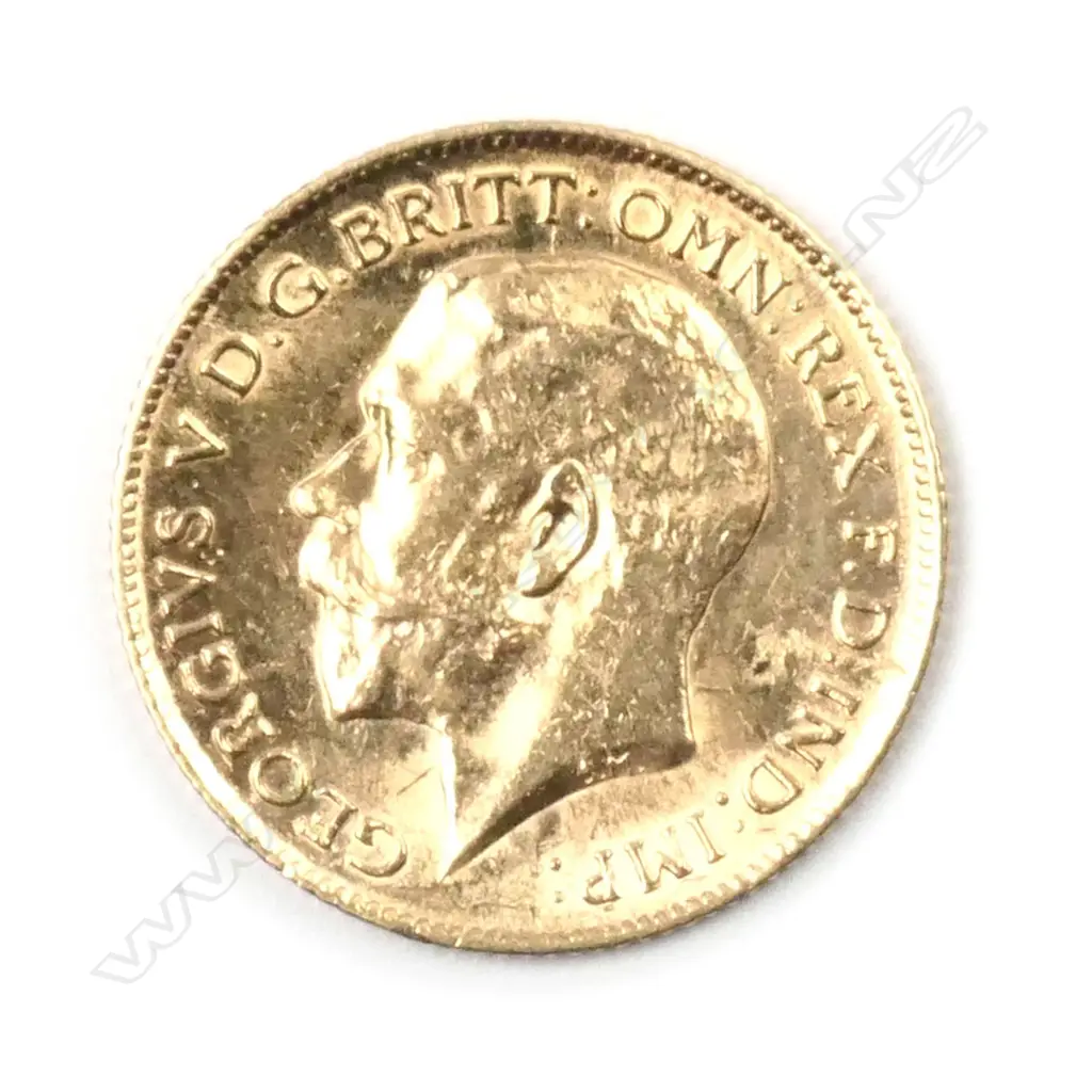 A 1912 gold half sovereign coin Image 1++