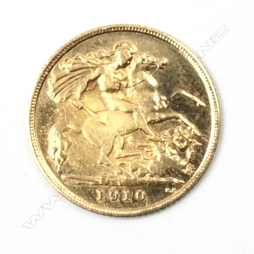 An Edwardian gold half sovereign coin Image 1++