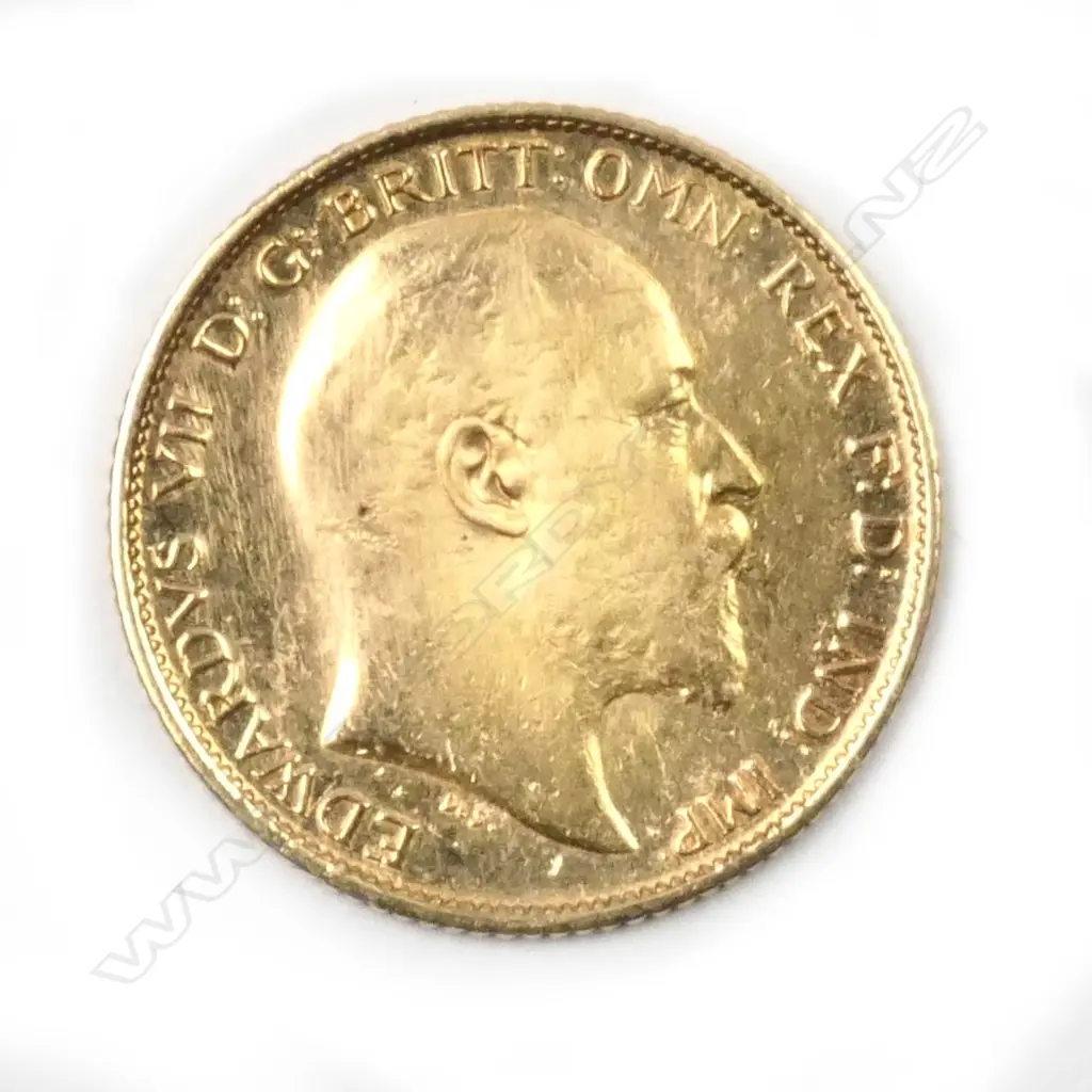An Edwardian gold half sovereign coin Image 1++