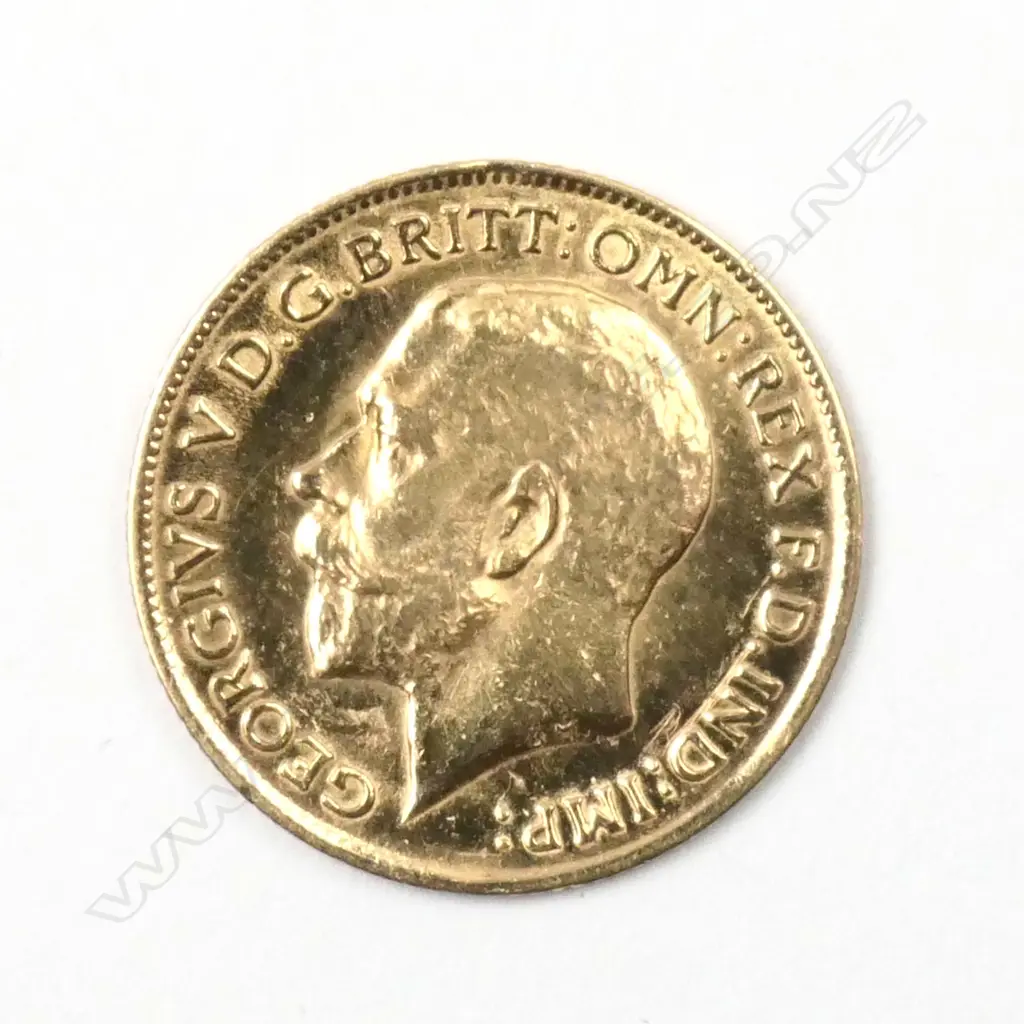 A 1912 gold half sovereign coin Image 1++