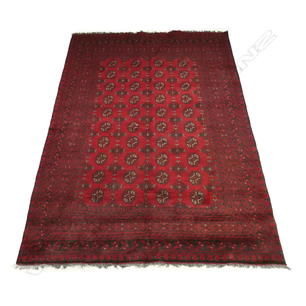 An Afghan Turkman hand knotted wool pile carpet Image 1++