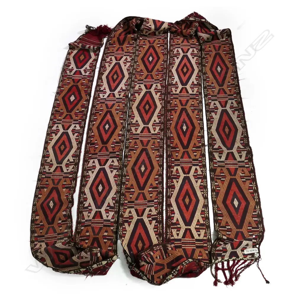 A Turkman tent band in flat weave Sumak-technique Image 1++