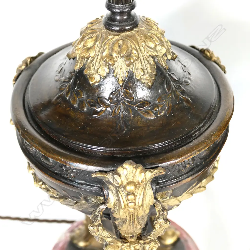 A decorative pair of Louis XVI style table lamps Image 1++