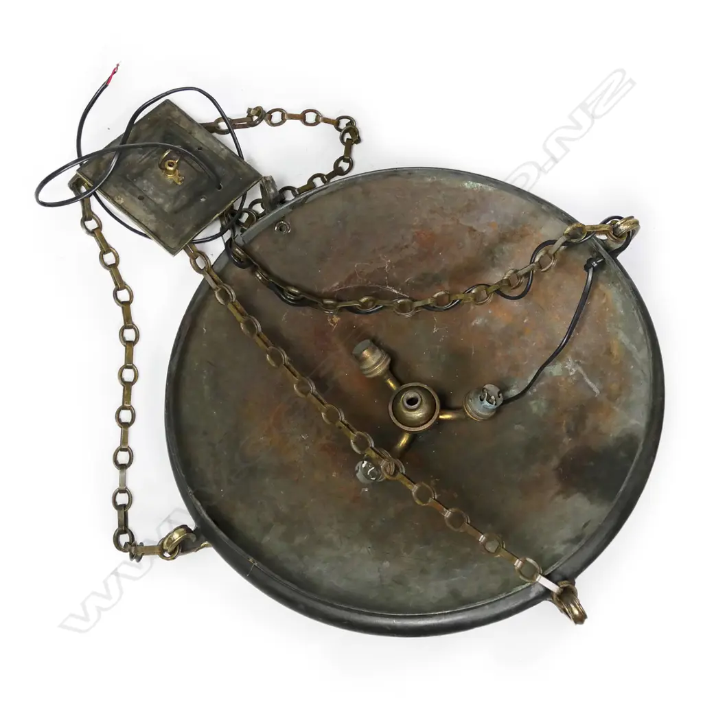 A French circular plafonnier light Image 1++