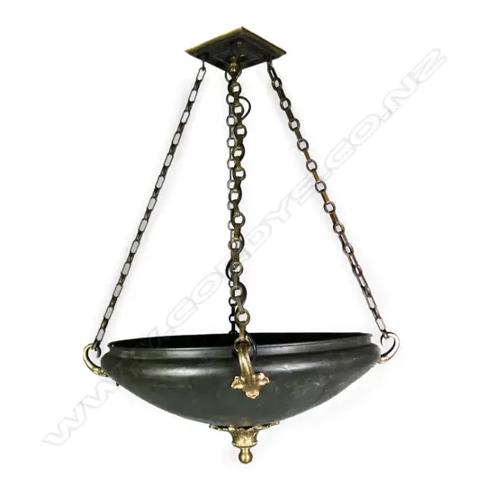 A French circular plafonnier light