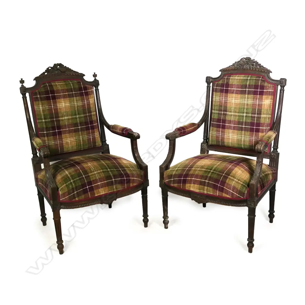 A pair of Louis XVI style fauteuils Image 1++