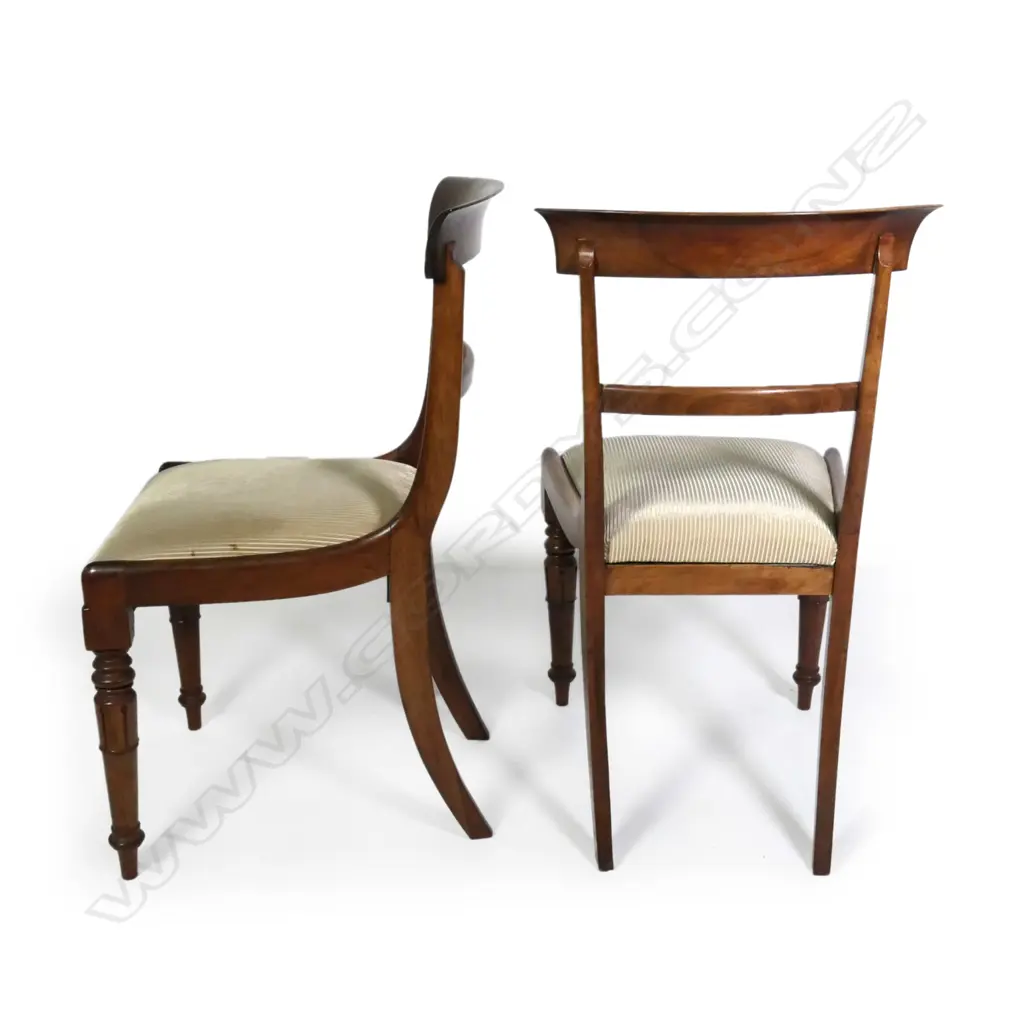 Four William IV rosewood dining chairs Image 1++