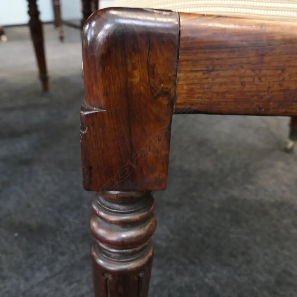 Four William IV rosewood dining chairs Image 1++