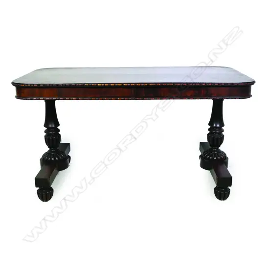 A Regency rosewood library table