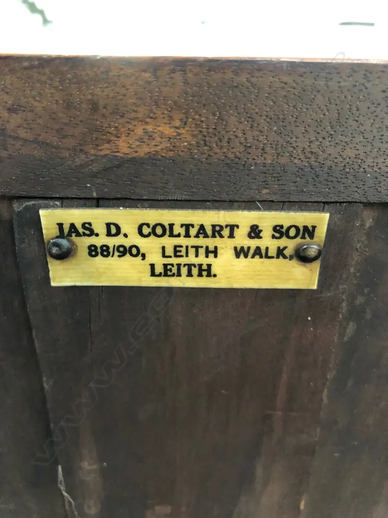 A 19thC mahogany four drawer chest Image 1++