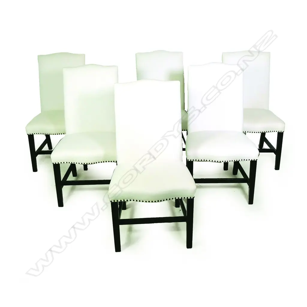 A set of six Designers Collection high back dining chairs Image 1++