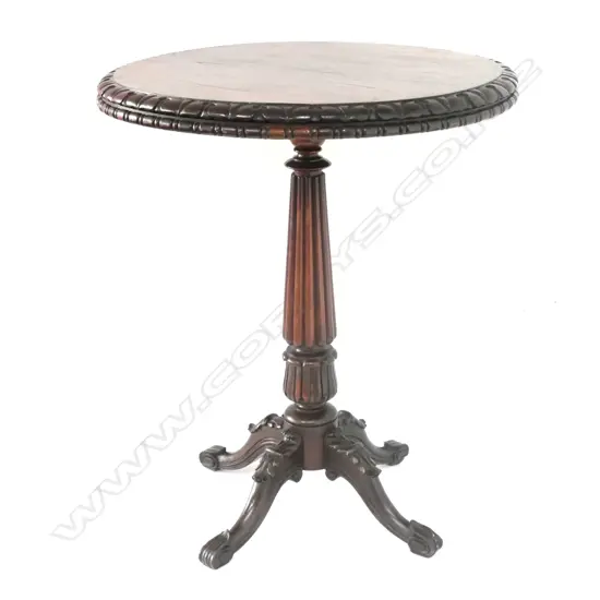 A Regency rosewood wine table