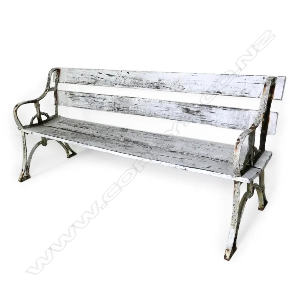 VINTAGE GILLIES FOUNDRY GARDEN BENCH Image 1++