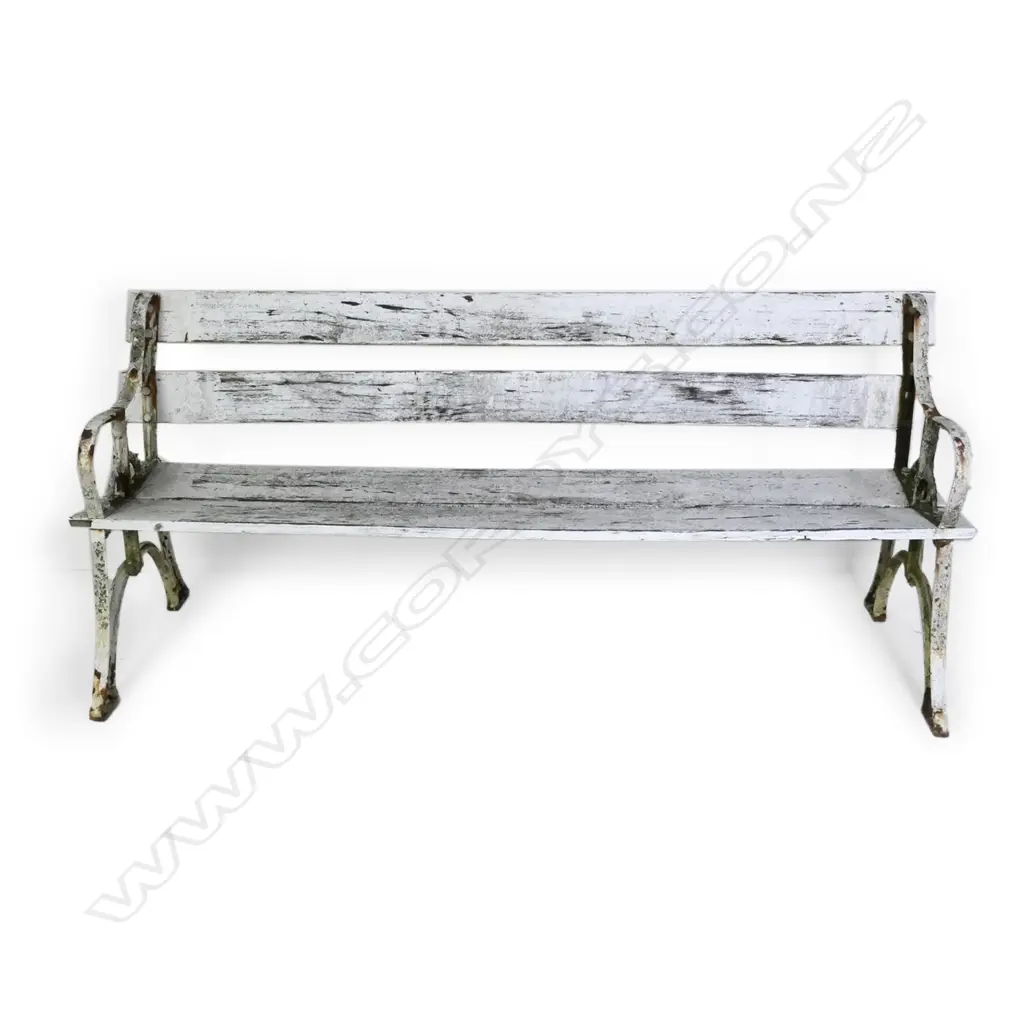 VINTAGE GILLIES FOUNDRY GARDEN BENCH Image 1++