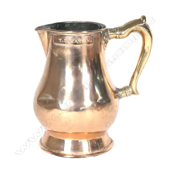 A 19thC large copper jug