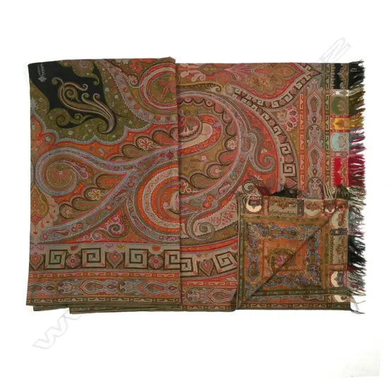 A fine Kashmir paisley shawl