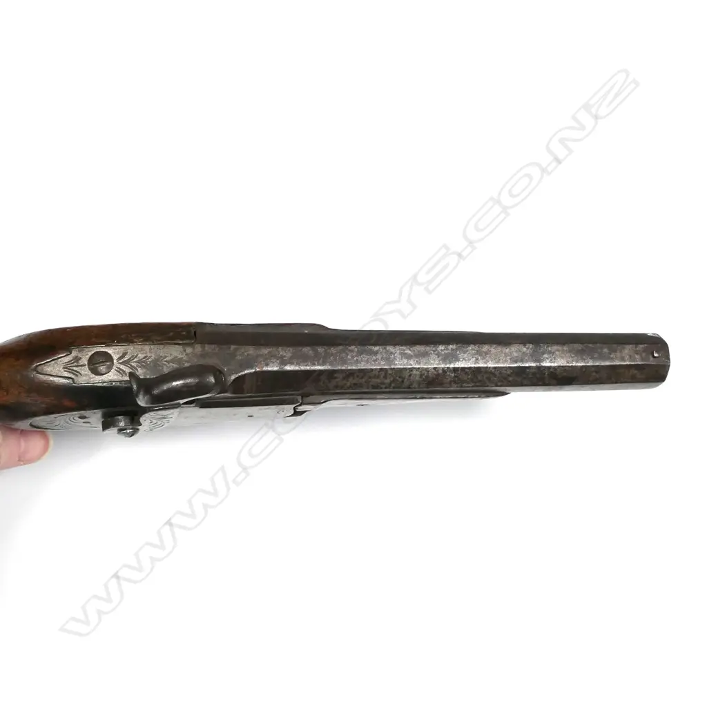 An antique French or Belgium percussion pistol Image 1++