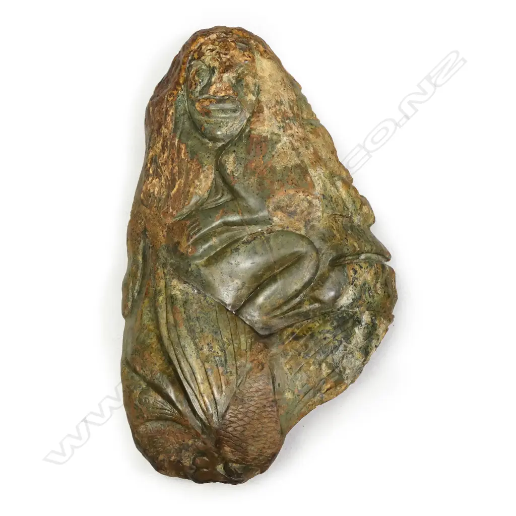 A large pounamu carved boulder Image 1++