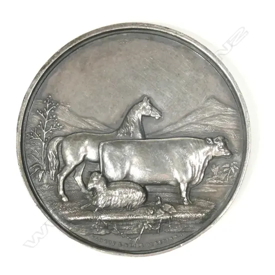 An 1873 Wanganui A&P Assoc. Harrop & Neill silver medal