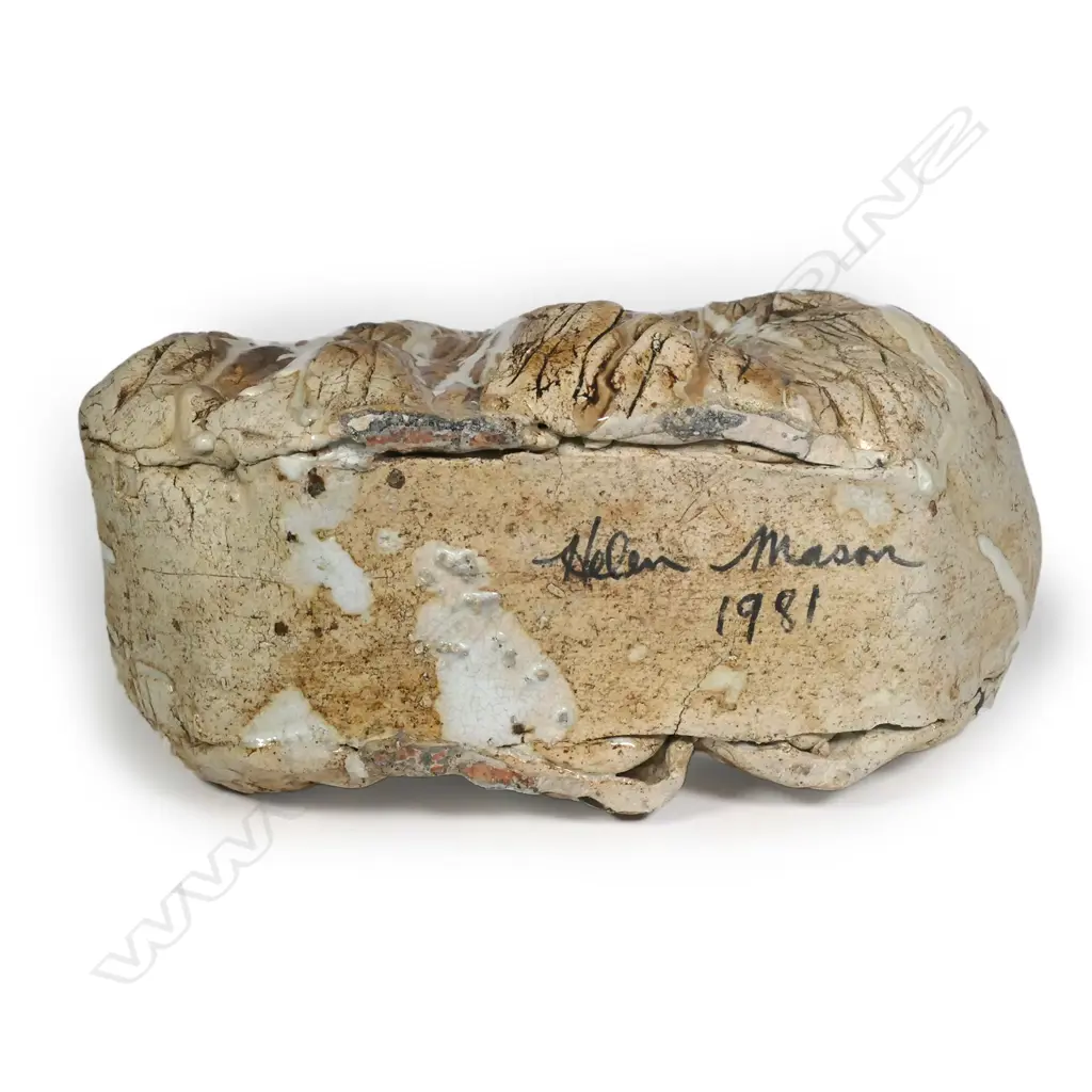A large Helen Mason sculpted slab form vase Image 1++