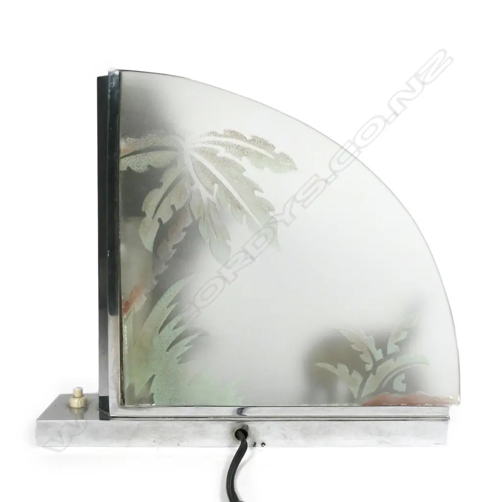 An Art Deco chrome and bronze elephant table lamp Image 1++