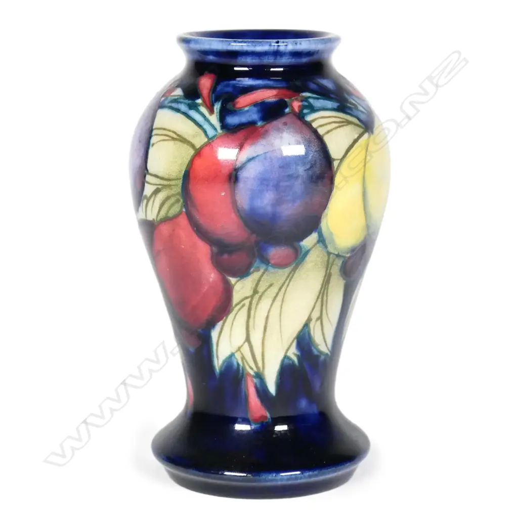 A miniature Moorcroft ‘Wisteria’ pattern vase Image 1++