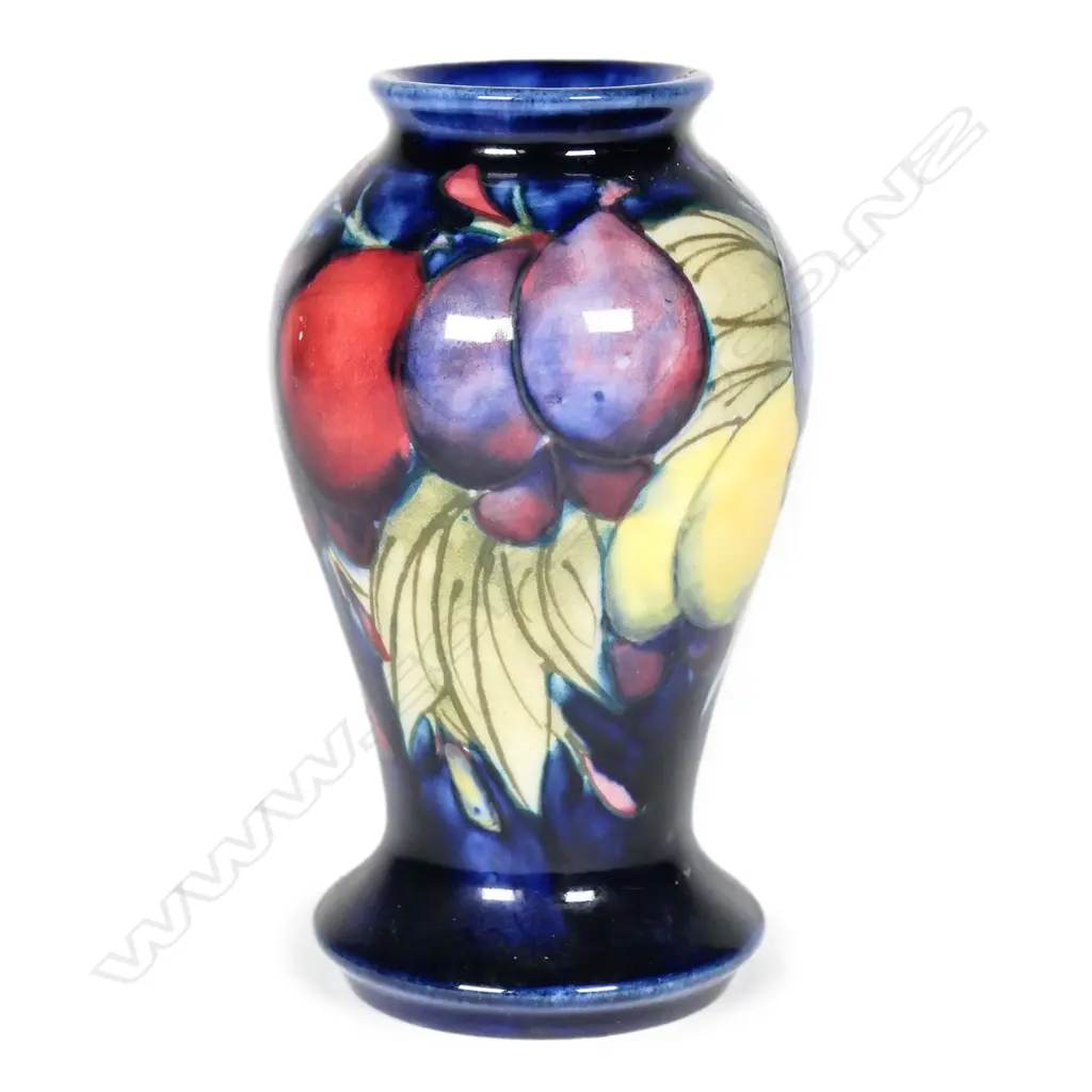 A miniature Moorcroft ‘Wisteria’ pattern vase Image 1++