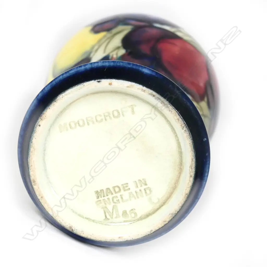 A miniature Moorcroft ‘Wisteria’ pattern vase Image 1++