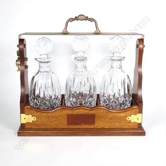Three Waterford Lismore pattern decanters