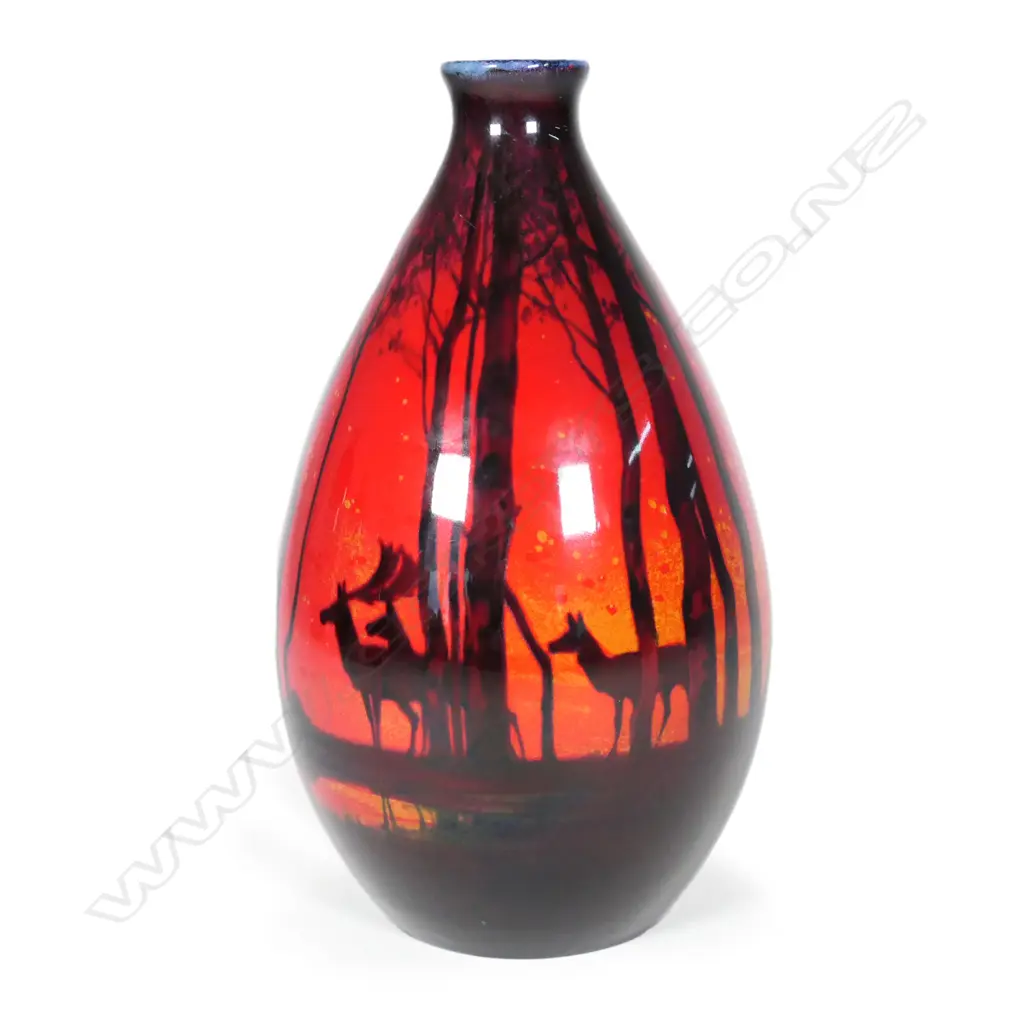 A Royal Doulton Sung flambe vase Image 1++