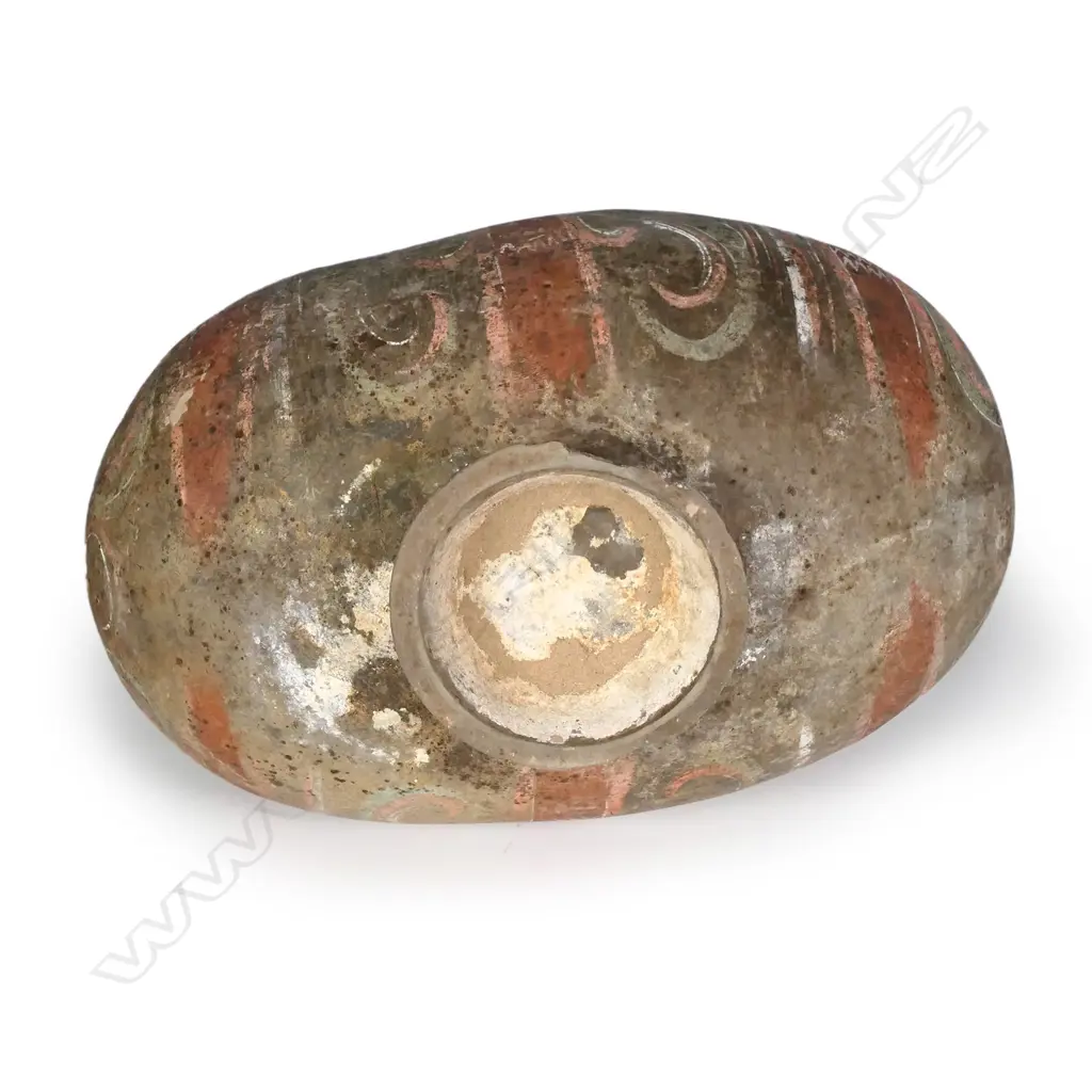 A Neolithic style Chinese barrel form pottery vessel Image 1++