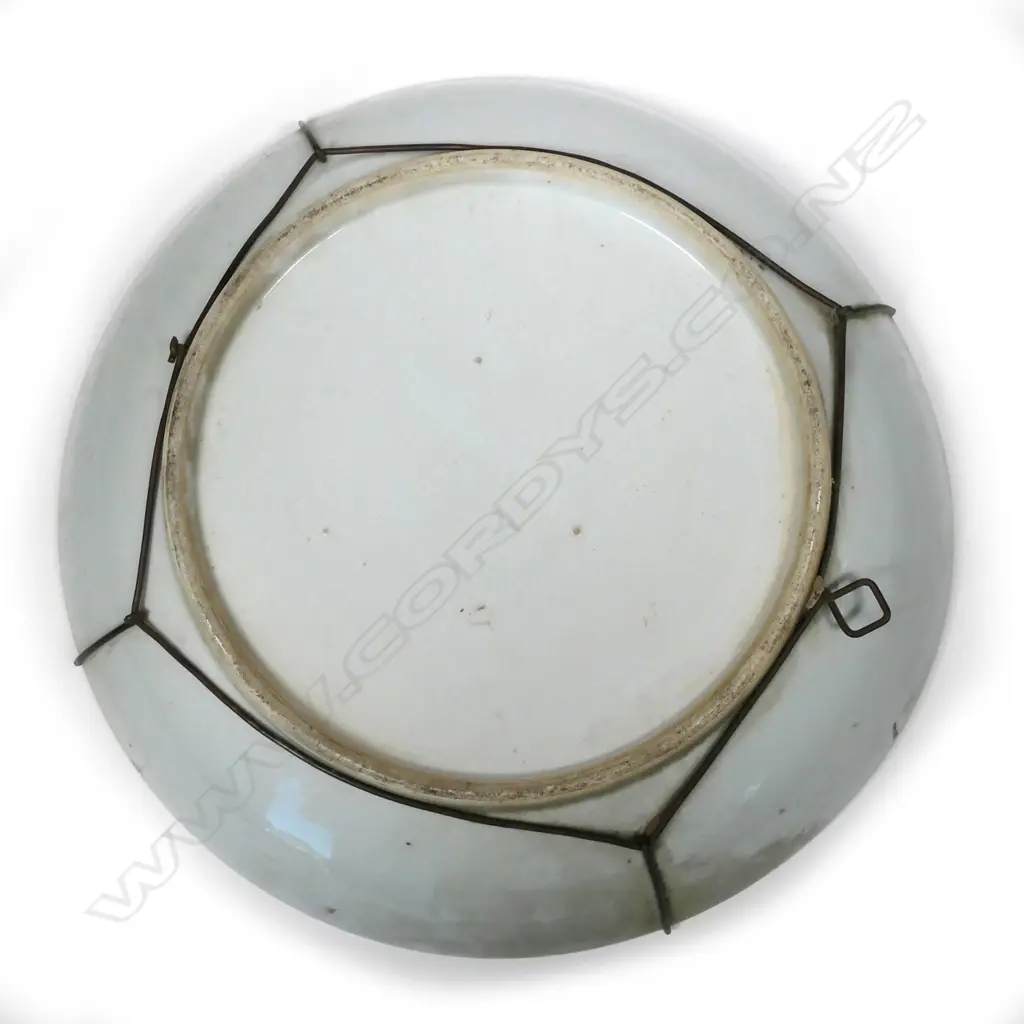 A 19thC Chinese famille rose large shallow bowl Image 1++