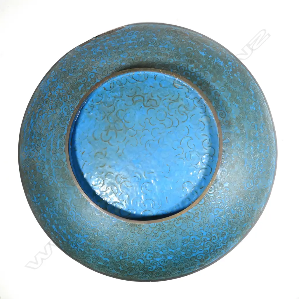 A massive 19thC Japanese cloisonné charger Image 1++