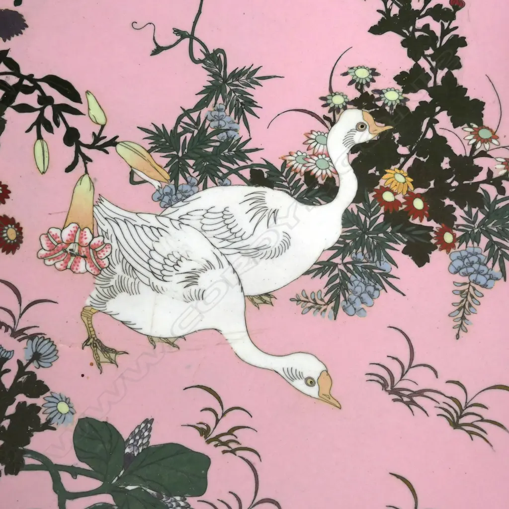 A massive 19thC Japanese cloisonné charger Image 1++