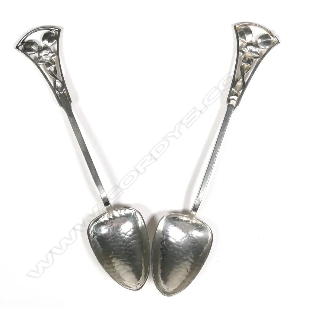 A pair of J.A. Linton Australian silver spoons Image 1++