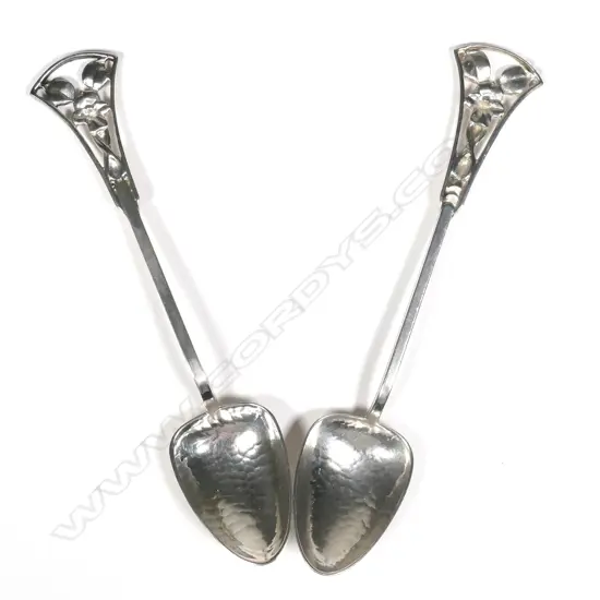 A pair of J.A. Linton Australian silver spoons