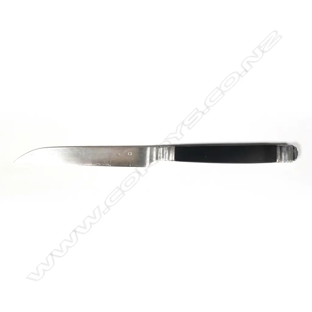 A cased set of 18 French silver bladed knives Image 1++