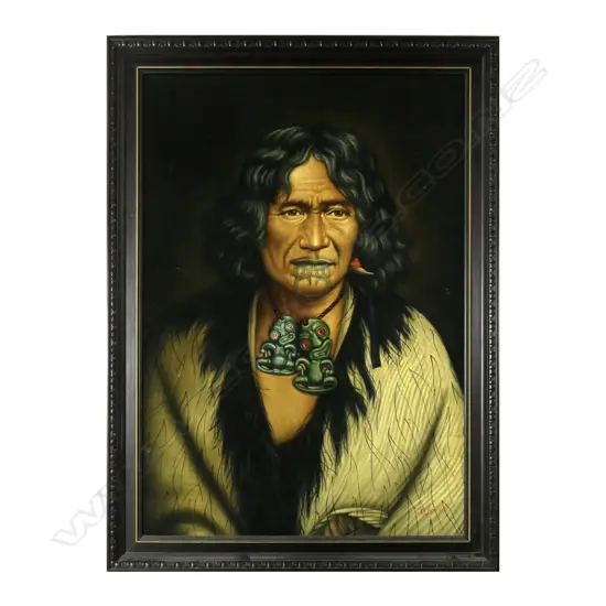 Portrait of Te Rangi Pikinga (c.1800-1868) Ngāti Apa