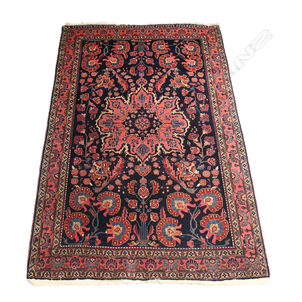 A vintage hand knotted Persian rug Image 1++