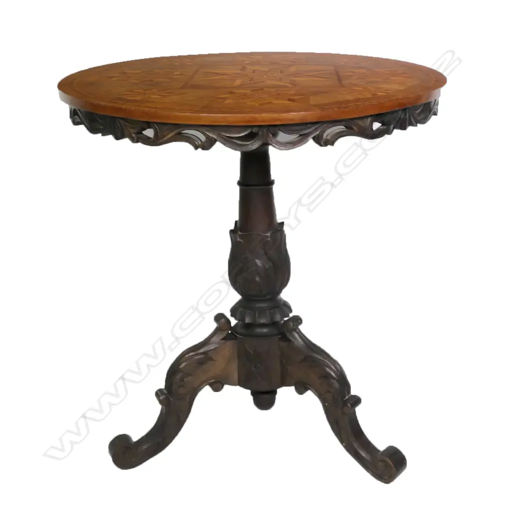 An ornate Victorian occasional table Image 1++