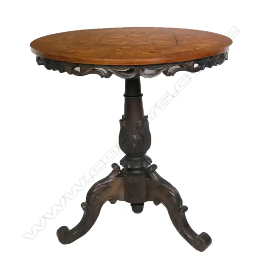 An ornate Victorian occasional table