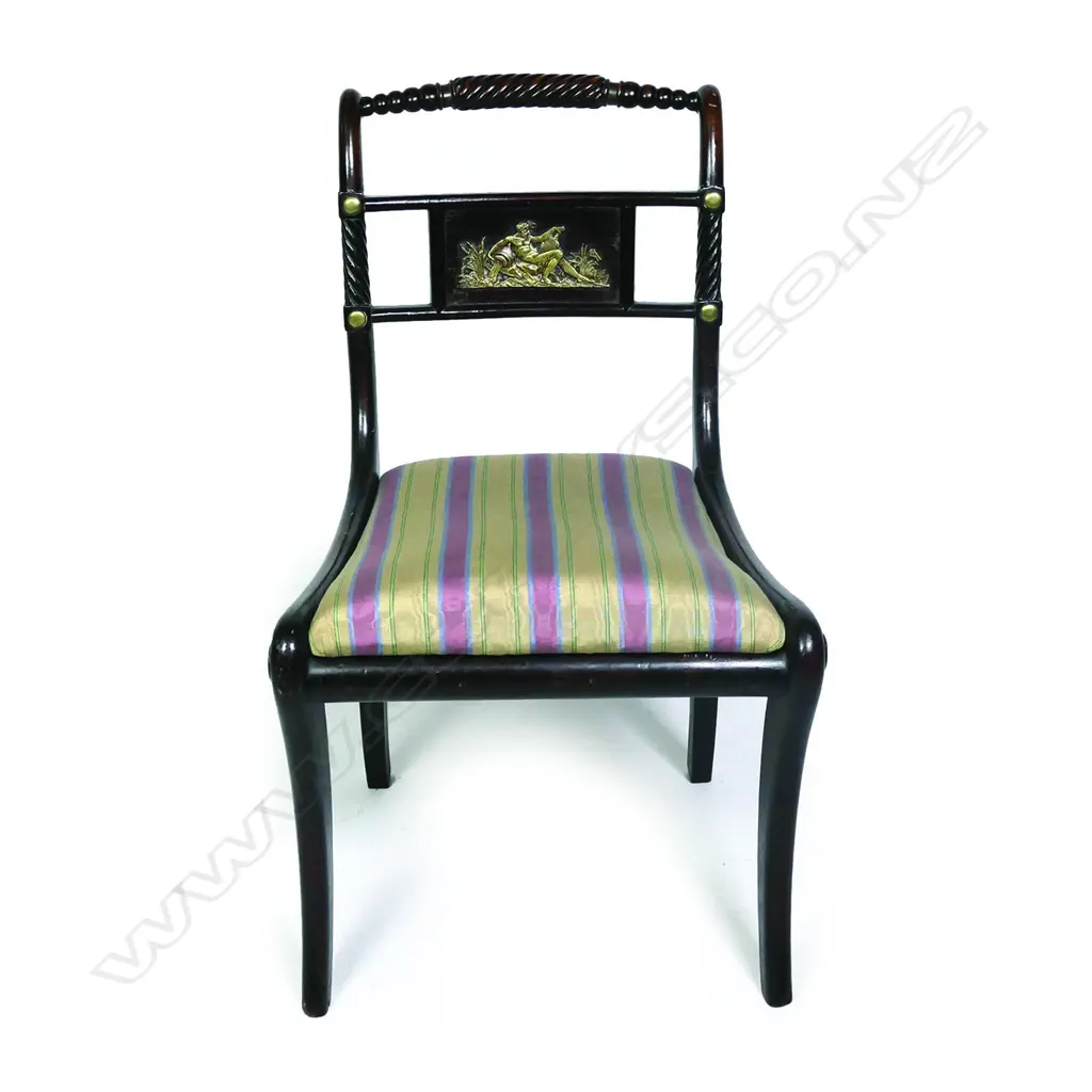 A Regency mahogany chair Image 1++