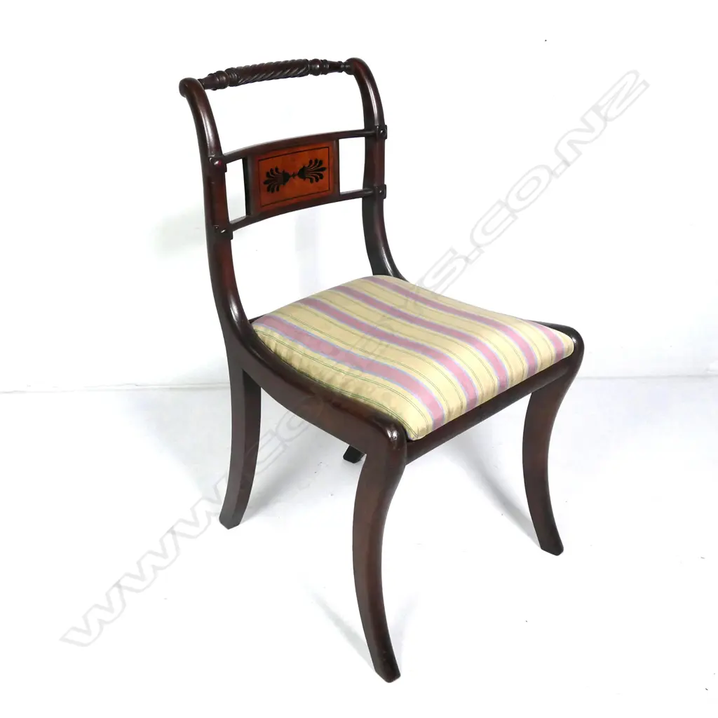 A Regency mahogany chair Image 1++