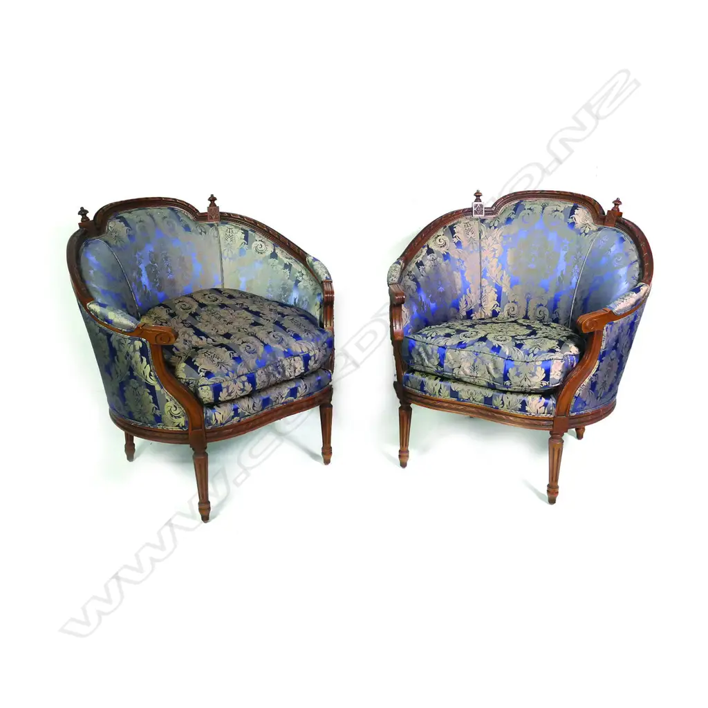 A pair of French style armchairs Image 1++