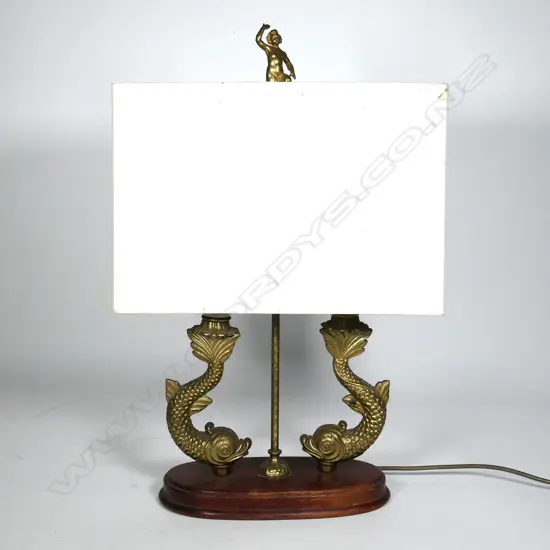 A table lamp