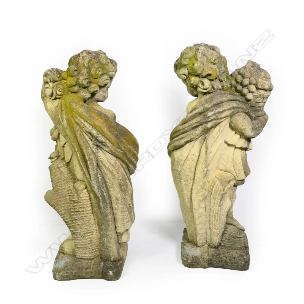 A pair of Church Stone garden statues Image 1++