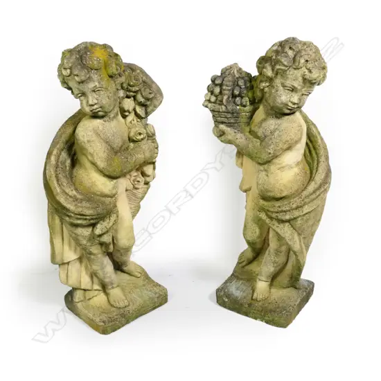 A pair of Church Stone garden statues