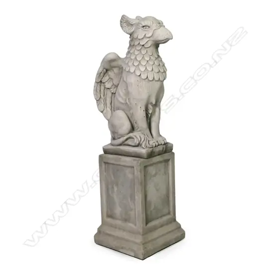 A garden/entrance concrete griffin